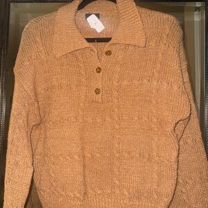 Warm Tan Knit Sweater